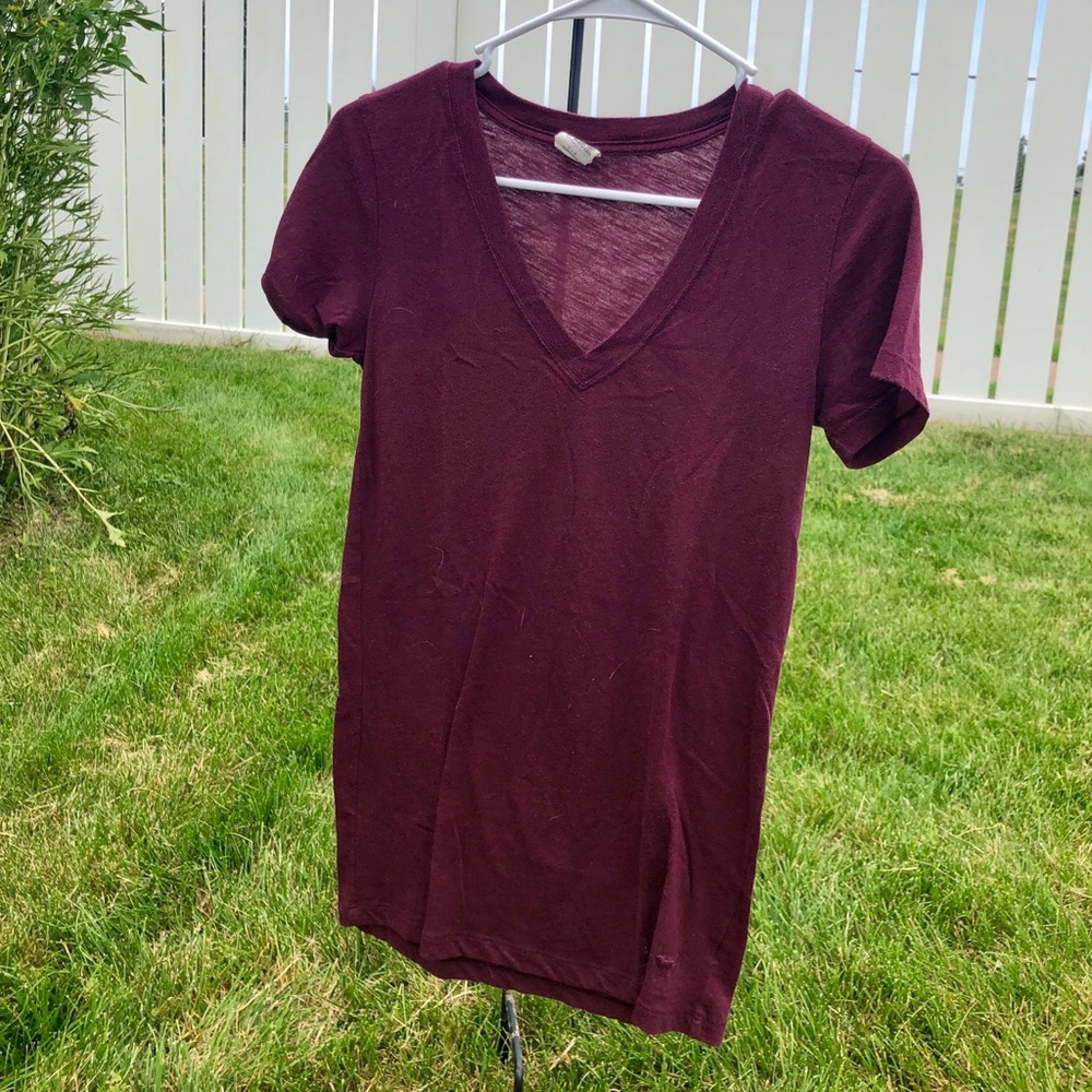 PINK by VS-Maroon-V-neck